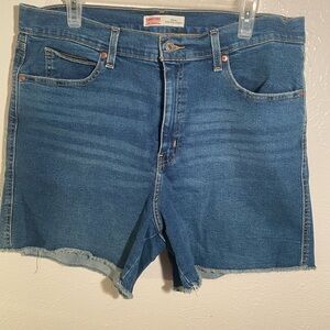 Signature by Levi Strauss Blue Denim Jeans with Tan Leather Patch